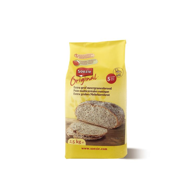 Soezie Mix extra grof meergranenbrood Foto van Soezie Mix extra grof meergranenbrood