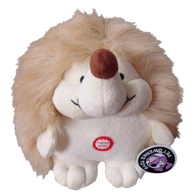 Foto van Pet Qwerks Plush Hedgehog Large 17.5 cm