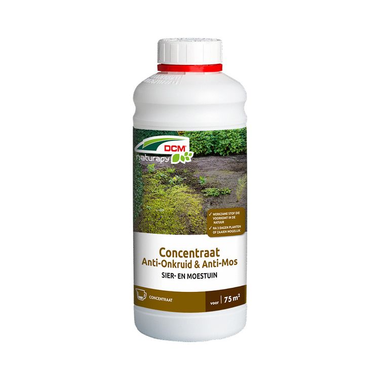 DCM Naturapy Anti-onkruid Anti-mos totaal conc Foto van DCM Naturapy Anti-onkruid Anti-mos totaal conc