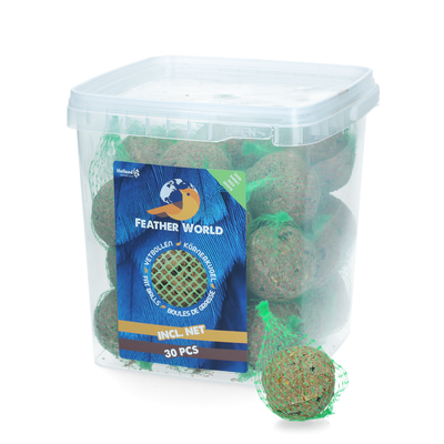 Foto van Feather World zaden mezenbol incl. net (groen)