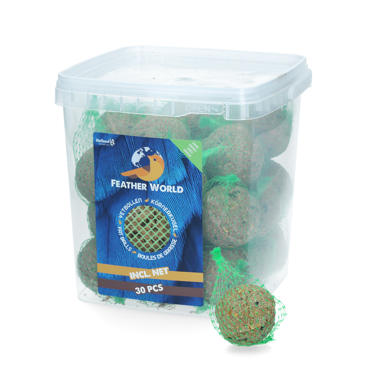 Foto van Feather World zaden mezenbol incl. net (groen)