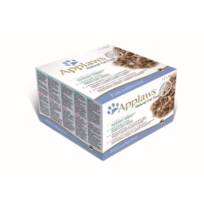 Foto van Applaws Kattenvoer Blik Multipack Fish Selection 12 x 70 gr.