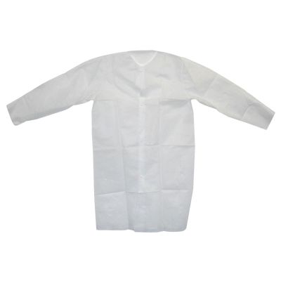 Foto van Wegwerp bezoekersjas wit non woven XL