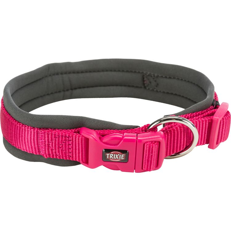 Foto van Trixie Premium halsband extra breed neopreen-stoffering