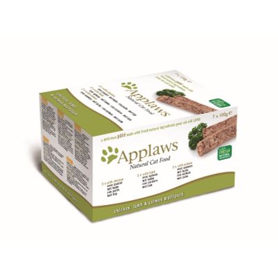 Foto van Applaws Kattenvoer Pate Multipack Country Selection 7 x 100 gr.
