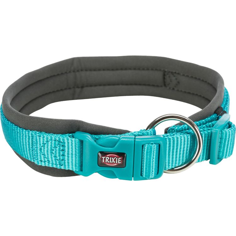 Trixie Premium halsband extra breed neopreen-stoffering Foto van Trixie Premium halsband extra breed neopreen-stoffering