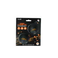 Dog Comets Ball Stardust Zwart Oranje M 2-pack