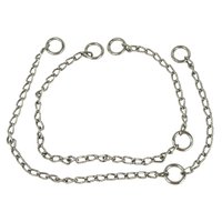Veeverlosketting RVS 67cm + 3 ogen