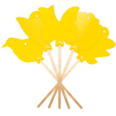 Foto van Gele Stickers 5-pack - Monitoring Systeem voor Kamerplant Plagen - Gardigo