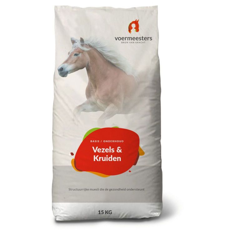 Voermeesters Vezels en kruiden Foto van Voermeesters Vezels en kruiden