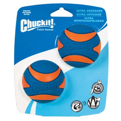 Foto van Chuckit Ultra Squeaker Ball M 6 cm 2 pcs.
