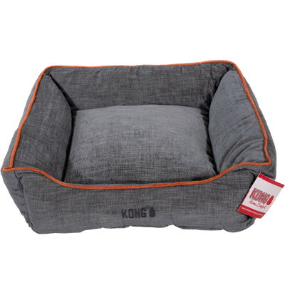 Foto van KONG Lounger Beds Medium. Grijs met oranje lijn