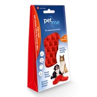 Pet+Me Dog Long Hair Brush Red