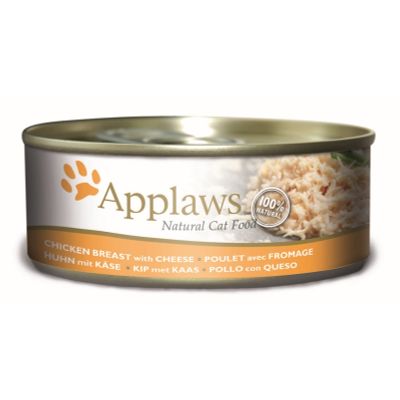 Foto van Applaws Kattenvoer Blik Kippenborst & Kaas 156 gr.