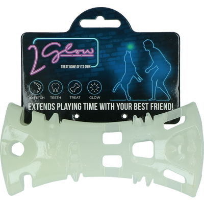 Foto van 2 Glow Treat bone of its own