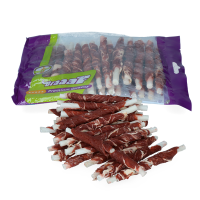 Foto van Braaaf Roll sticks 12 cm rund en vis