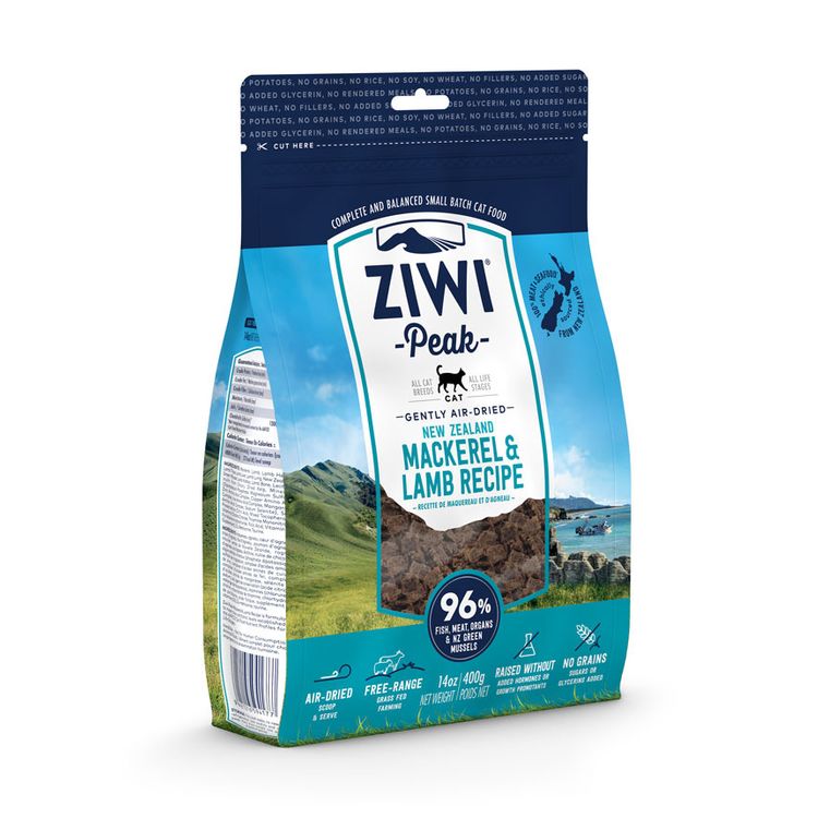 ZIWI Peak Cat Gently Air-Dried Mackerel & Lamb 400 gr. Foto van ZIWI Peak Cat Gently Air-Dried Mackerel & Lamb 400 gr.