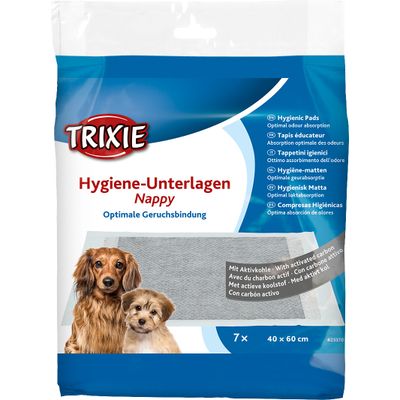 Trixie Hygiëne-onderlegger Nappy actieve koolstof - 10 stuks Foto van Trixie Hygiëne-onderlegger Nappy actieve koolstof - 10 stuks
