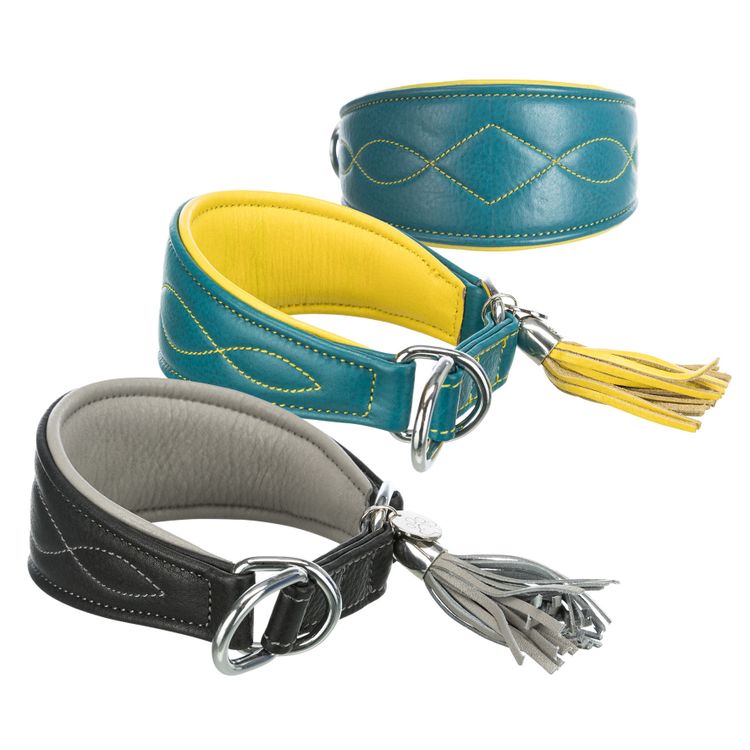 Trixie Active Comfort halsband voor windhonden leer Foto van Trixie Active Comfort halsband voor windhonden leer