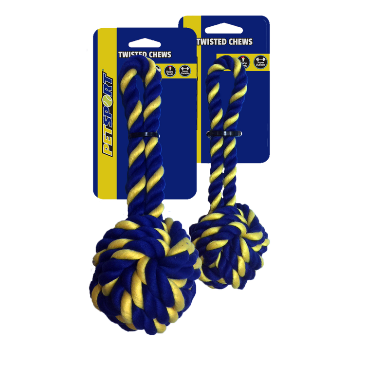 Foto van Braided Cotton Rope 18 cm Monkey Fist M