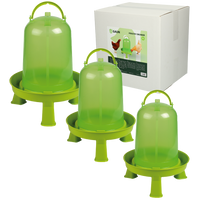 Pluimvee drinktoren 1.5 liter green lemon op pootjes