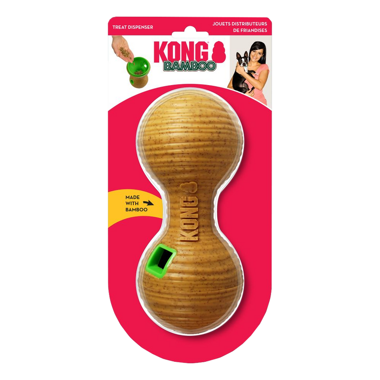 Foto van KONG Bamboo Feeder Dumbbell Md