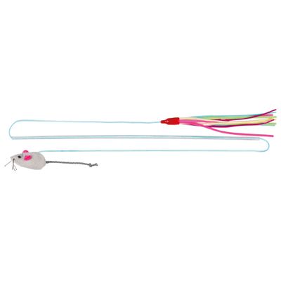 Foto van Trixie Speelhengel 2-zijdig kunst./fleece/pluche catnip - 4 stuks