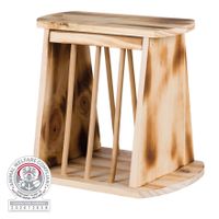 Trixie Hooiruif met deksel hout/gevlamd