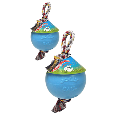 Foto van Jolly Ball Romp-n-Roll 10 cm Baby Blauw (Bosbessengeur)