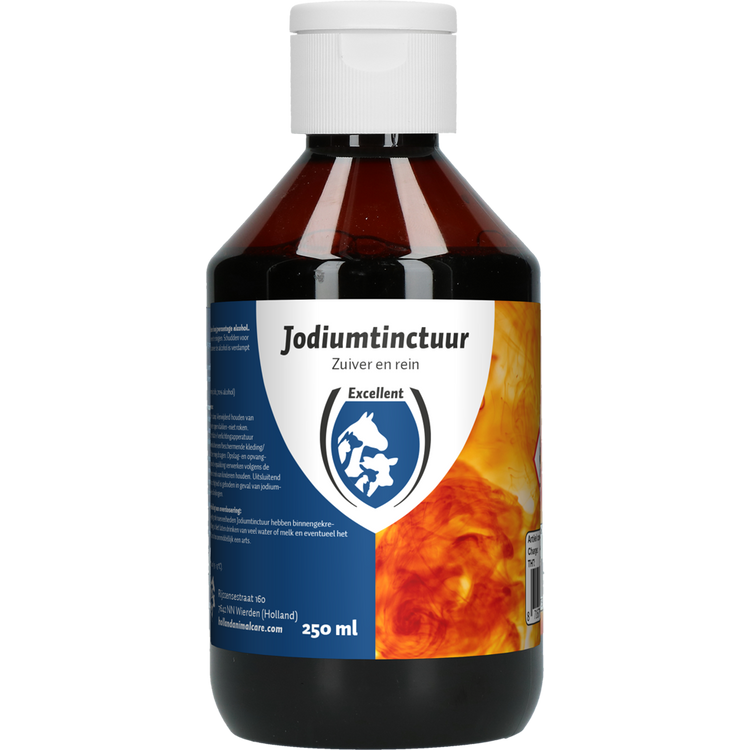 Foto van Jodiumtinctuur 1% pvp (10 mg per ml) en 70% Alcohol