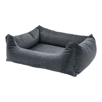 Madison Velours Dog Bed Grijs L