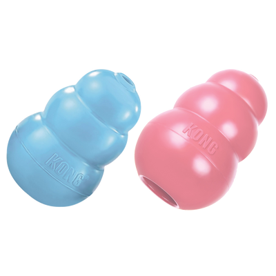 Foto van KONG Puppy M 8.6 cm Blauw of Roze