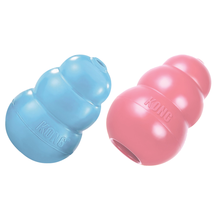 Foto van KONG Puppy M 8.6 cm Blauw of Roze