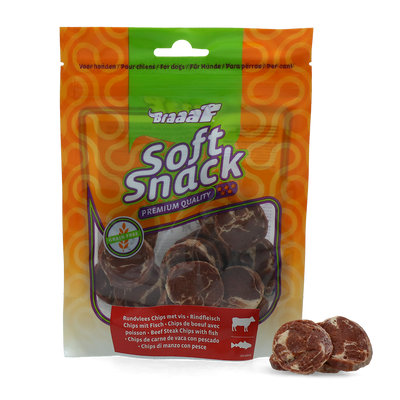 Foto van Braaaf Beef Steak chips with fish