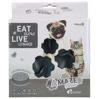 Eat Slow Live Longer Amaze Flower Grey S