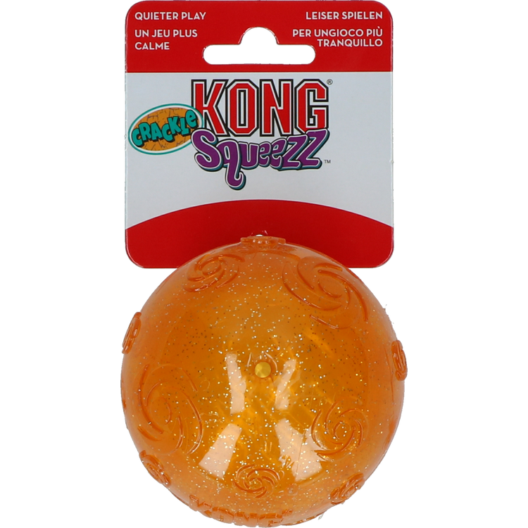Foto van KONG Squeezz Crackle Ball Assorted Large