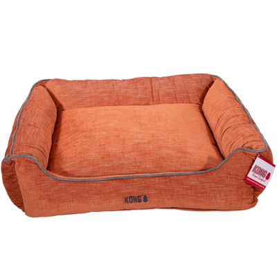 Foto van KONG Lounger Beds X-Large. Oranje met grijze lijn