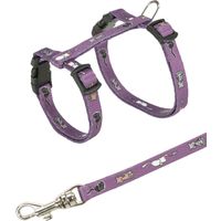 Trixie Junior Kittentuig met riem kattenmotief - 4 stuks