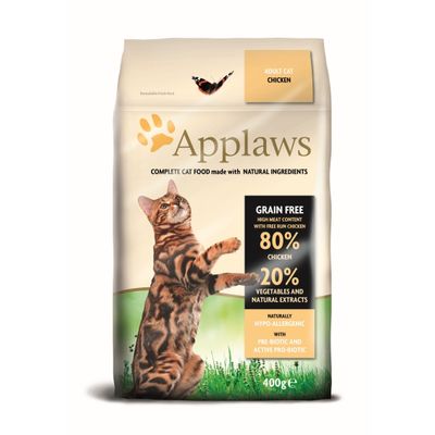 Foto van Applaws Kattenvoer Droog Adult Kip 400 gr.