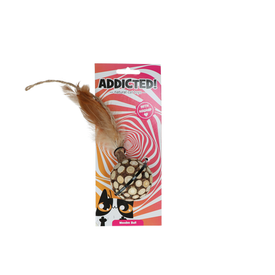 Foto van Addicted Wooden ball with feathers