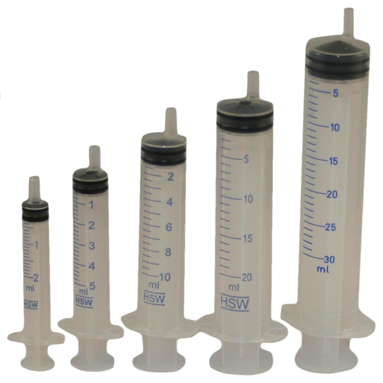 Foto van Wegwerpspuit 3-delig Slip 3ml