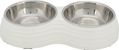Trixie Voer/waterbak-set melamine/RVS