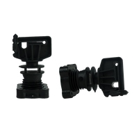 Isolator schroefklem voor ronde paal ø 16mm. lint tot 30 mm