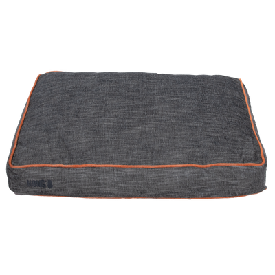 Foto van KONG Rectangle Beds Small. grijs met oranje lijn