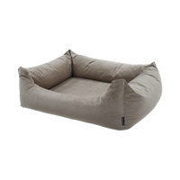 Madison Velours Dog Bed Taupe M