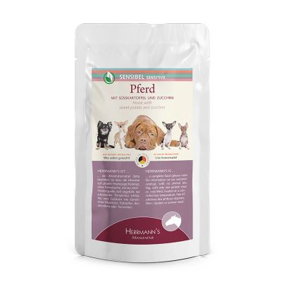 SENSITIVE Horse with Sweet Potato 150 gr. Foto van SENSITIVE Horse with Sweet Potato 150 gr.