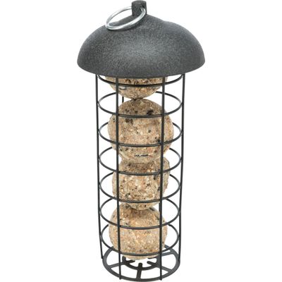 Foto van Trixie Mezenbollenhouder/dak 4 bollen metaal/kunststof - 2 stuks