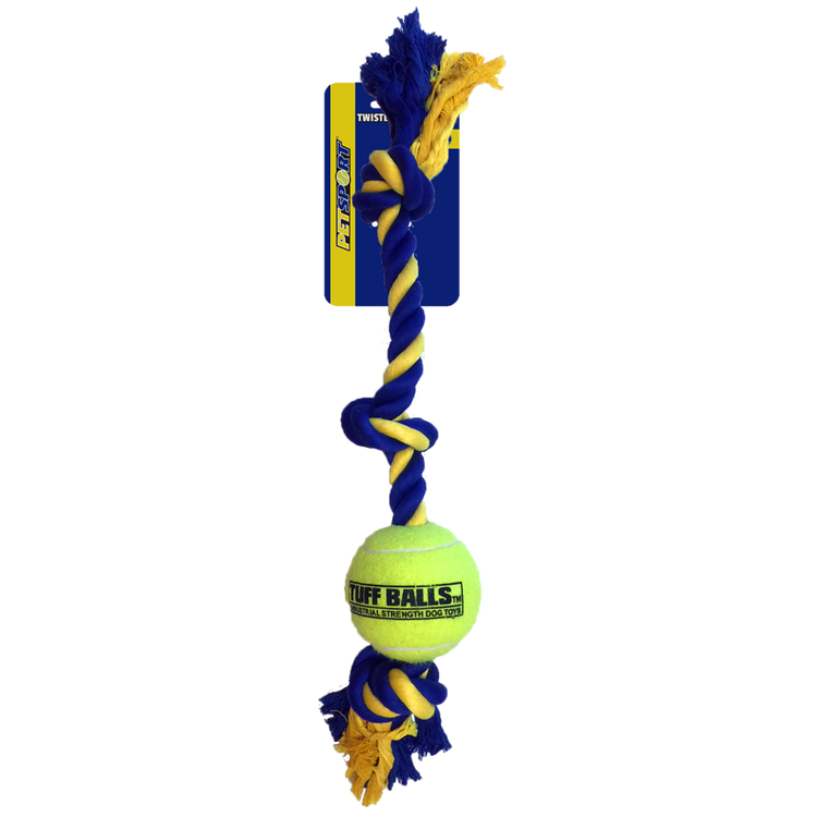 Foto van Giant 3-Knot Cotton Rope 60 cm with Tuff Ball (10 cm)