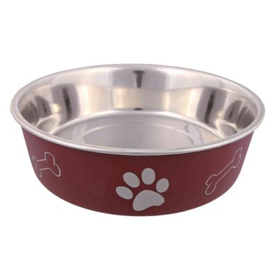 Foto van Trixie Voer/waterbak RVS/kunststof-ommanteling - 4 stuks