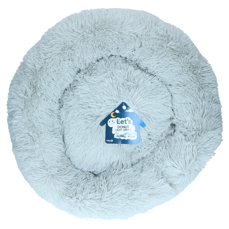 Foto van Let's Sleep Donut 60 cm Lichtgrijs